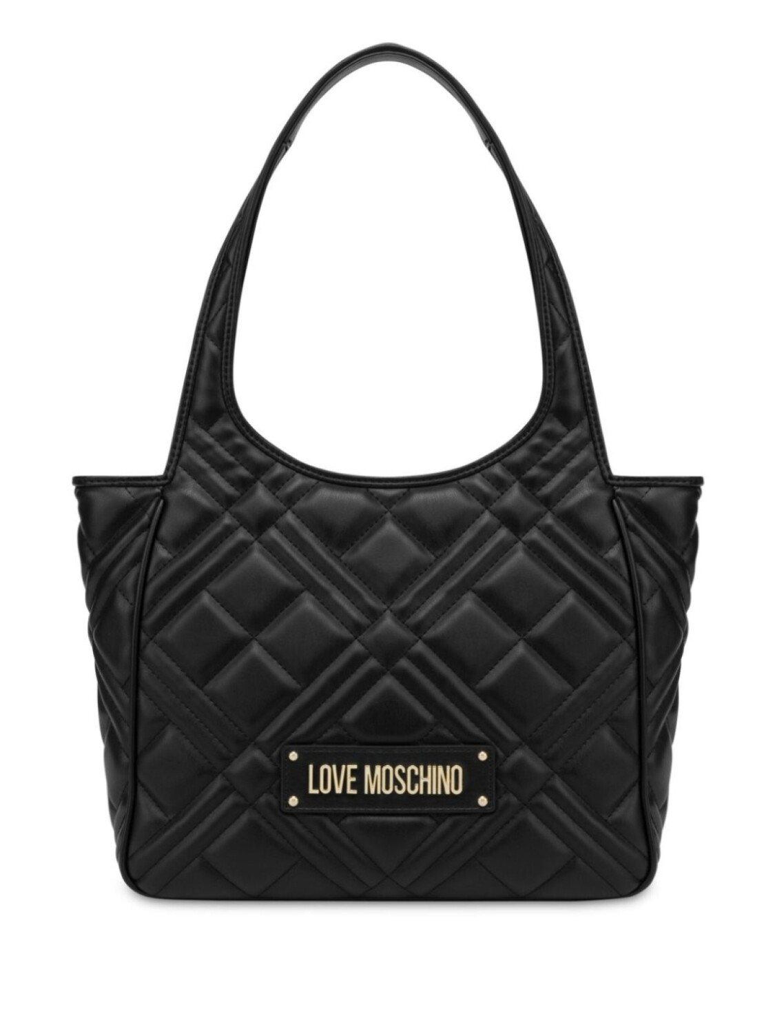 

Love Moschino стеганая сумка на плечо, черный