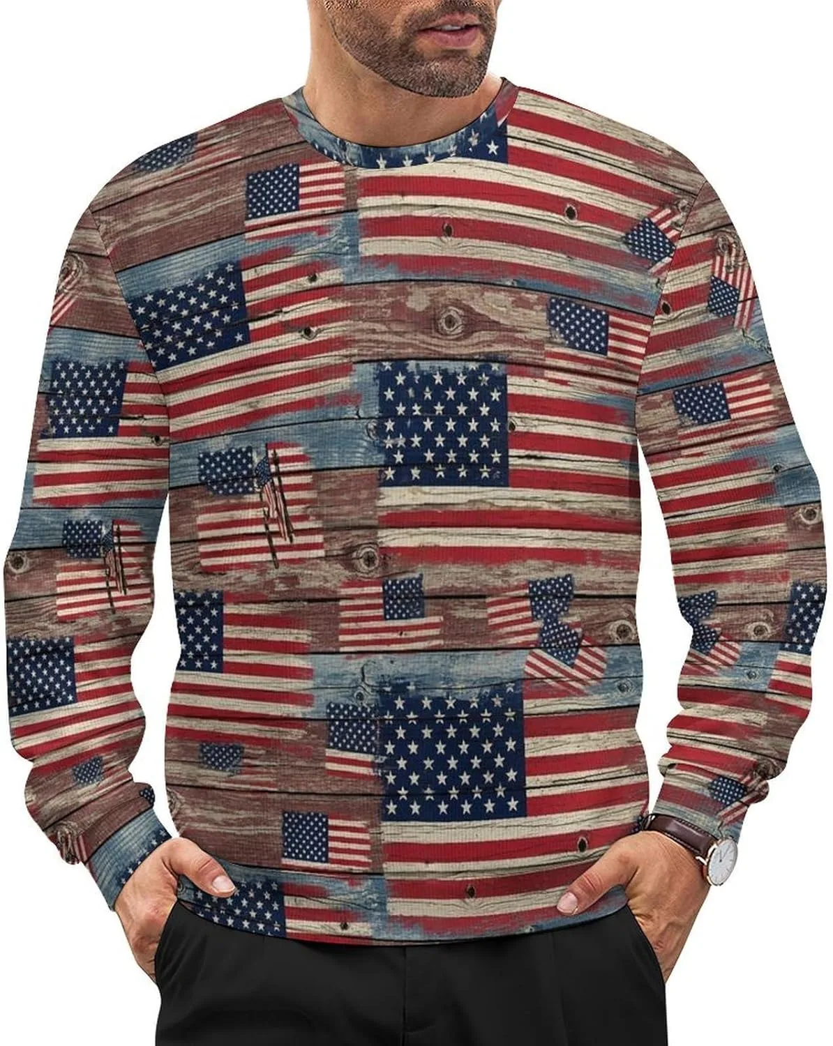 

Мужской мягкий свободный свитер с длинными рукавами Meaudiwes