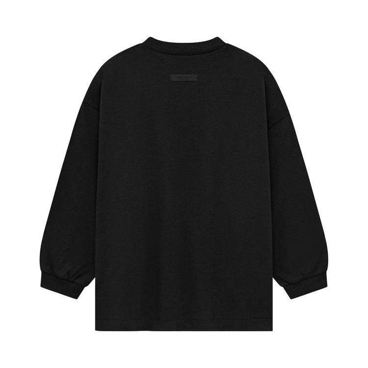 Футболка Fear of God Essentials Kids Jersey Long-Sleeve Tee, Black — фото 2