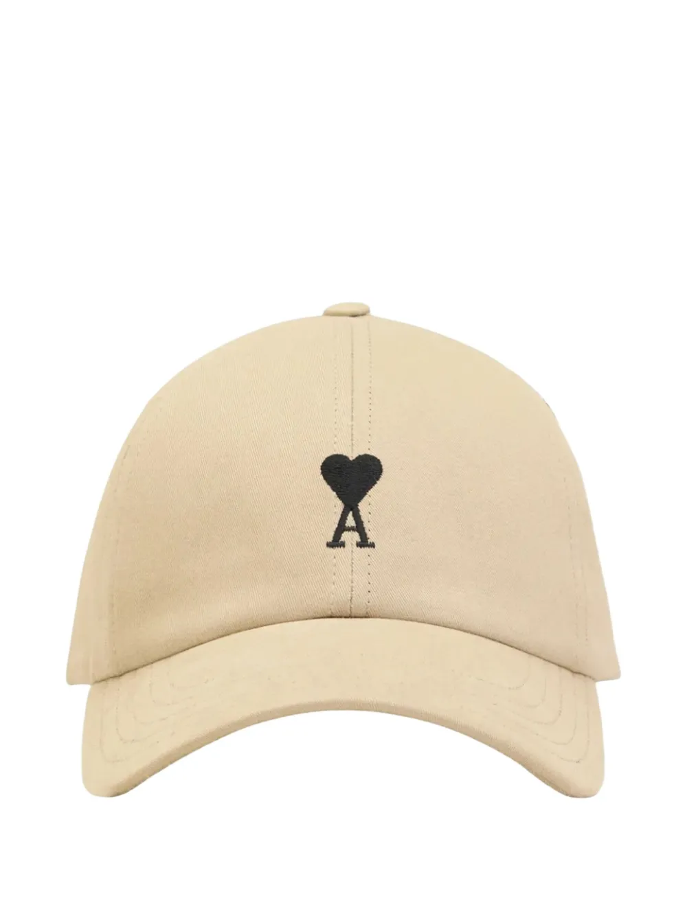 

Бейсболка с вышитым логотипом Ami Paris, бежевый