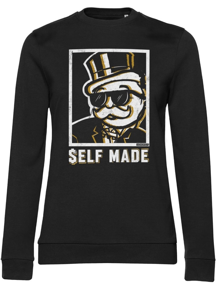 

Пуловер "Monopoly Self Made Girly Sweatshirt" черного цвета