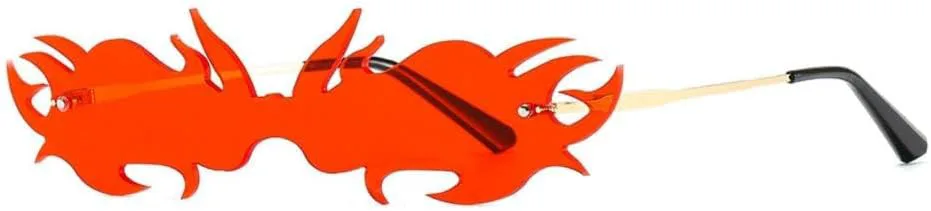 

Панк-солнцезащитные очки без оправы для женщин, модные коричнево-розовые безрамочные солнцезащитные очки, уникальные женские очки-сиамские очки MTZJH, Red