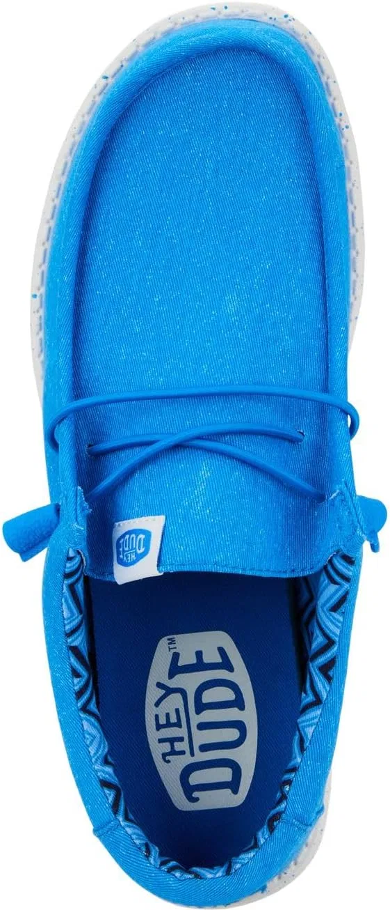 Лоферы мужские HEYDUDE Wally Stretch Canvas, синий — фото 2