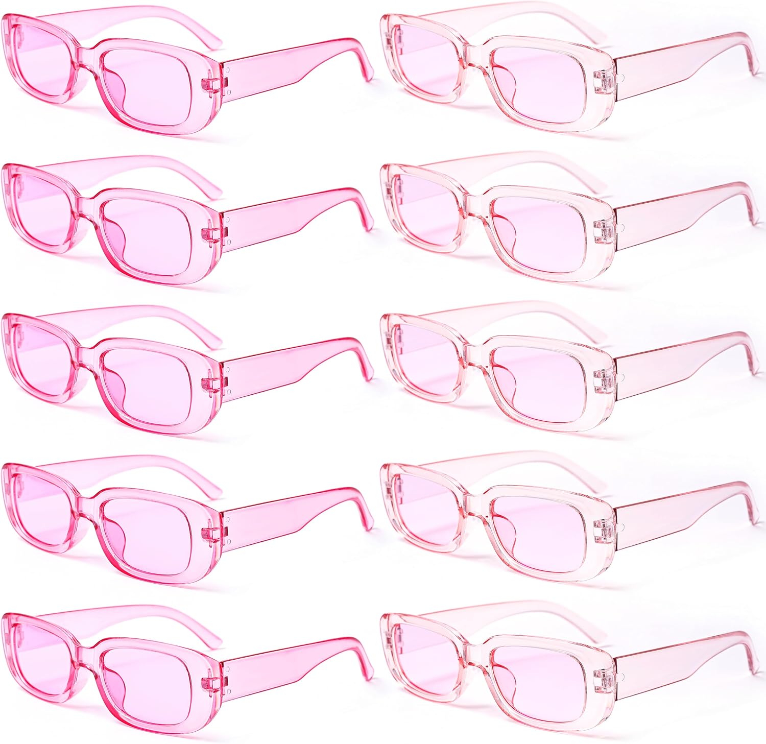 

Солнцезащитные очки Fsmiling для женщин, оптовая продажа, сувениры для вечеринок, солнцезащитные очки в стиле 90-х, карнавальные очки - набор из 10/20 штук, 10pack Pink Sunglasses