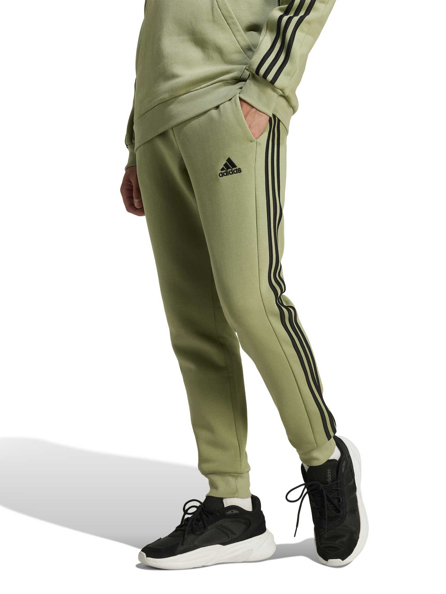 

Спортивные брюки Adidas Sportswear Essentials Fleece 3-Stripes, зеленый