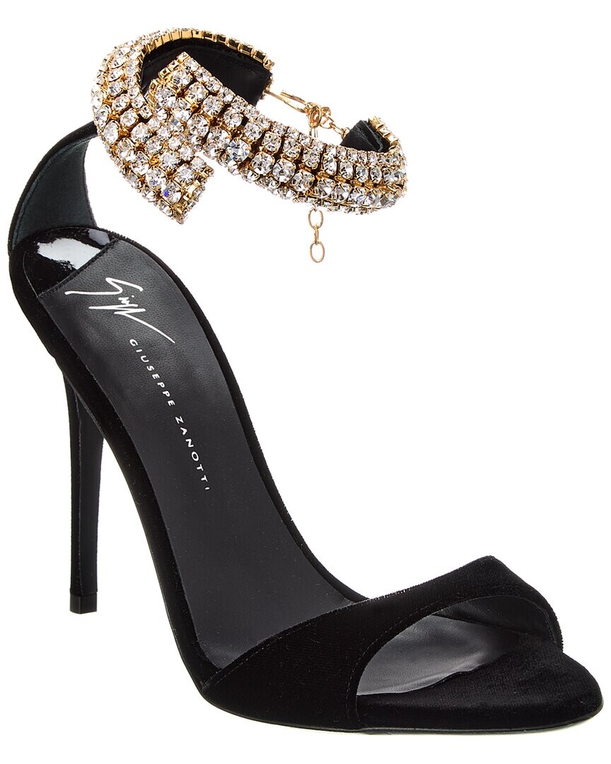 

Бархатные сандалии Giuseppe Zanotti Clandestino 105, черный