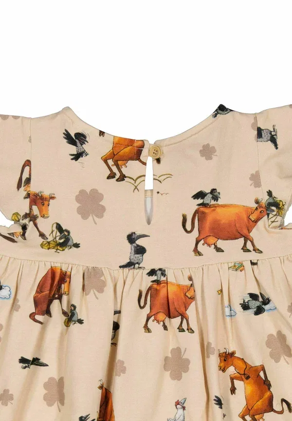 Платье джерси Mamma mu clover jersey dress Geggamoja, бежевый — фото 3