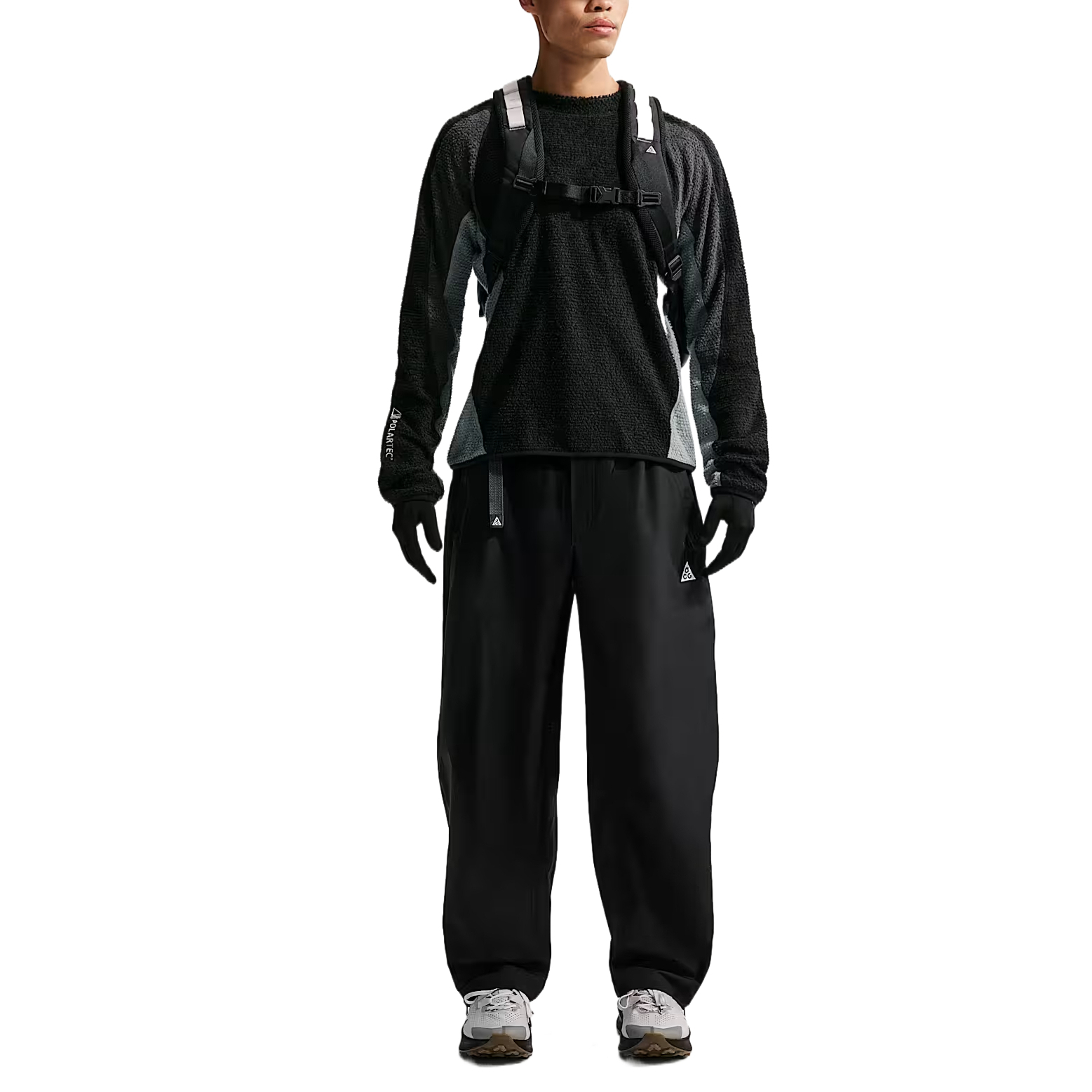 Nike Футболка ACG Unisex Black/Charcoal Gray/Cool Gray/Peak White Crew Neck Moderate — фото 3