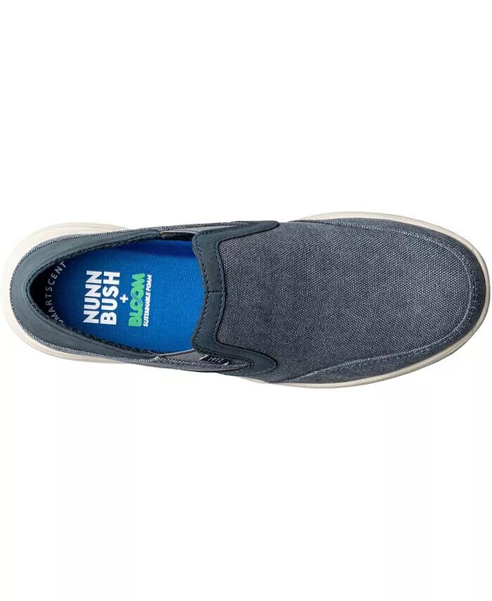 Мужские туфли Conway Ez Canvas Moc Toe Slip On Nunn Bush, синий — фото 4