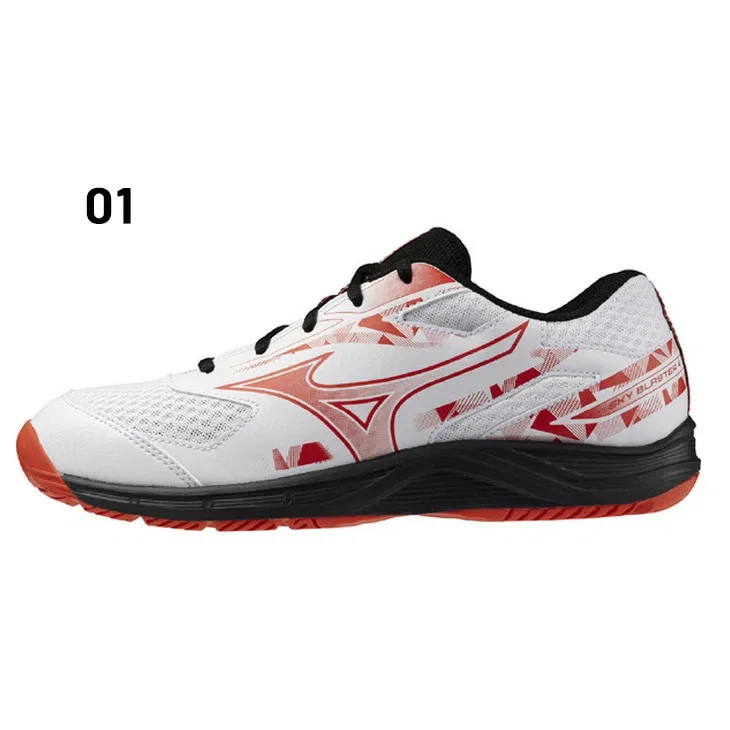 Кроссовки для бадминтона «Sky Blaster 4» от Mizuno, (01) White/Red — фото 2