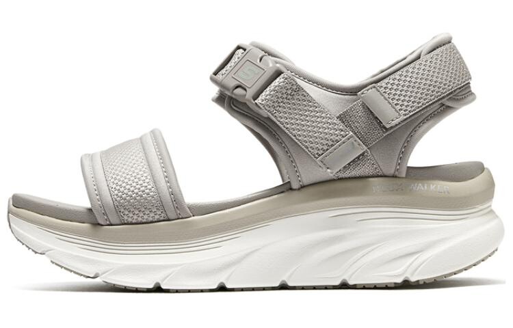 Пляжные сандалии женские серо-коричневые Skechers