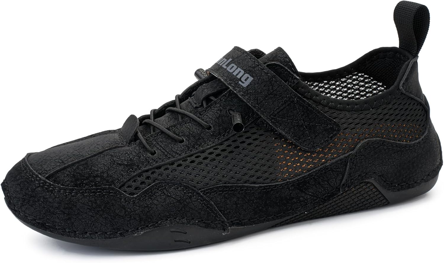 

Мужские сетчатые кроссовки для прогулок и походов, летние слипоны, повседневная обувь, модные кеды для мужчин Abborora, черный
