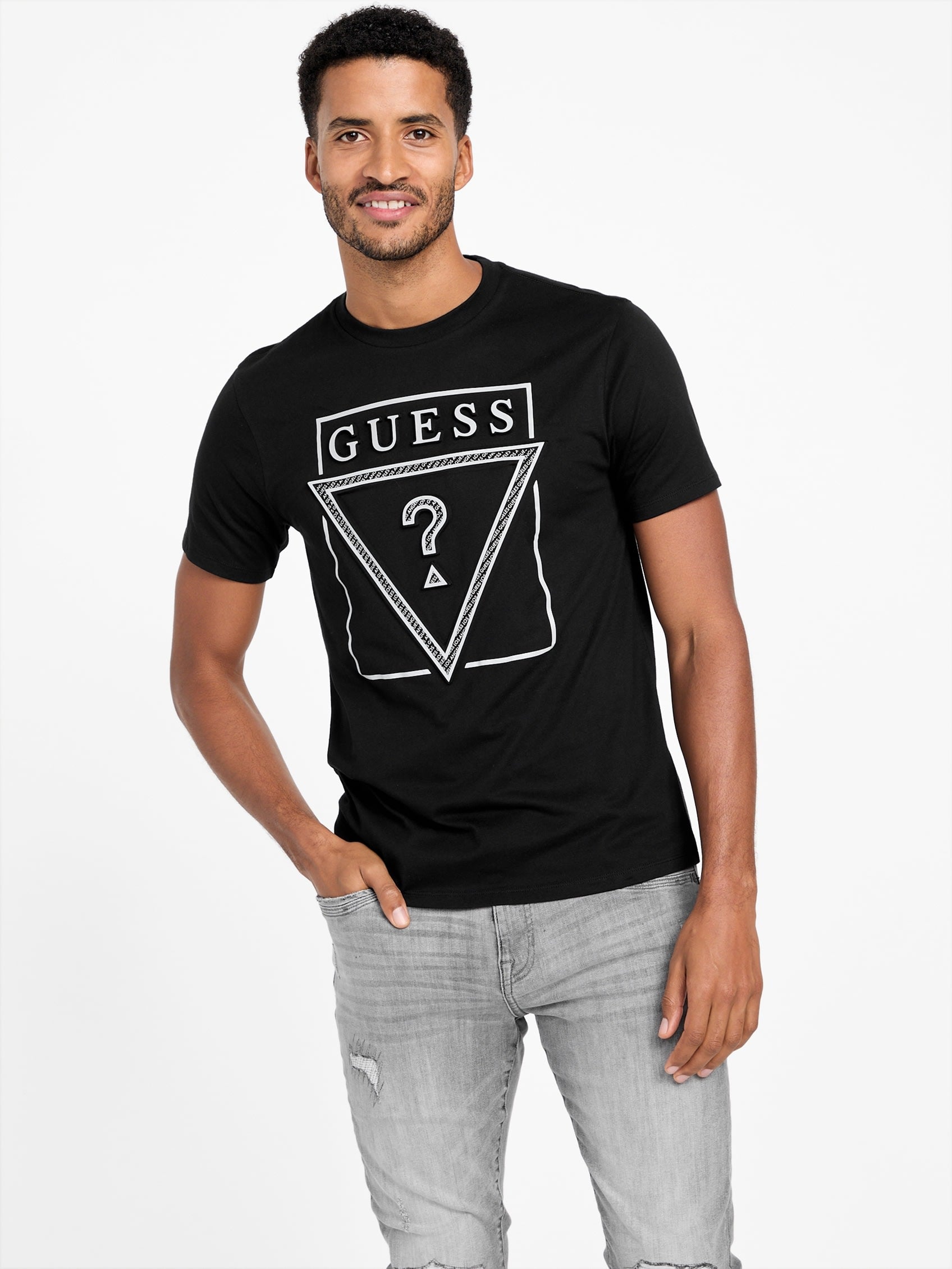 

Футболка с логотипом Eco Itzel Guess Factory, черный