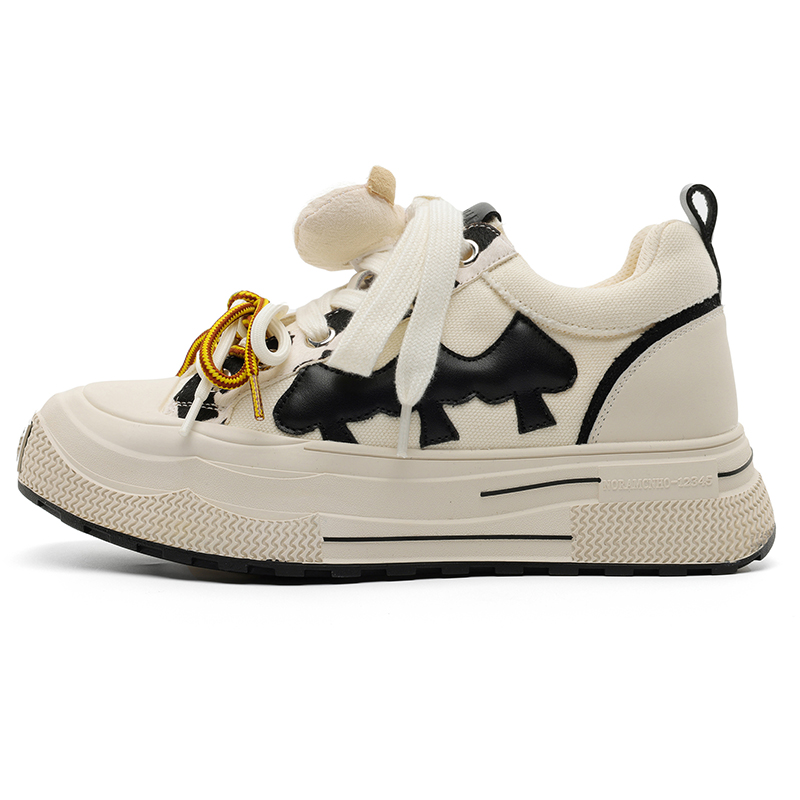 

KUNGFUDEER Износостойкие и легкие низкие скейтерские кроссовки унисекс белые, цвет White