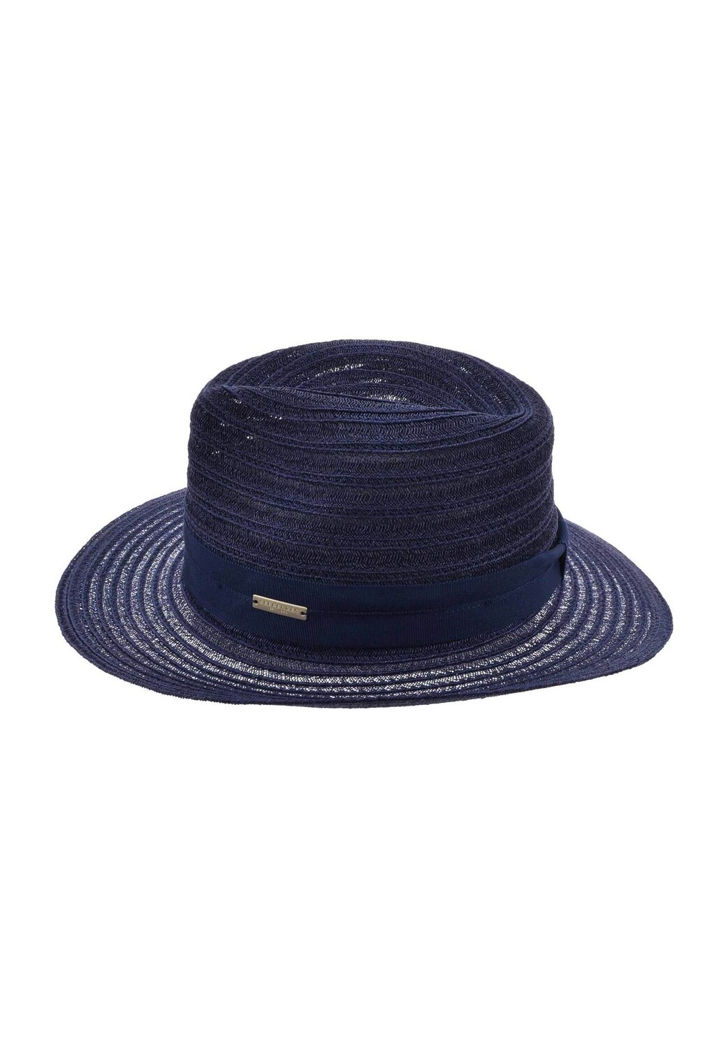 

Федора с отделкой из пеньки с репсовой лентой 80380-1 SEEBERGER, цвет Schwalbe