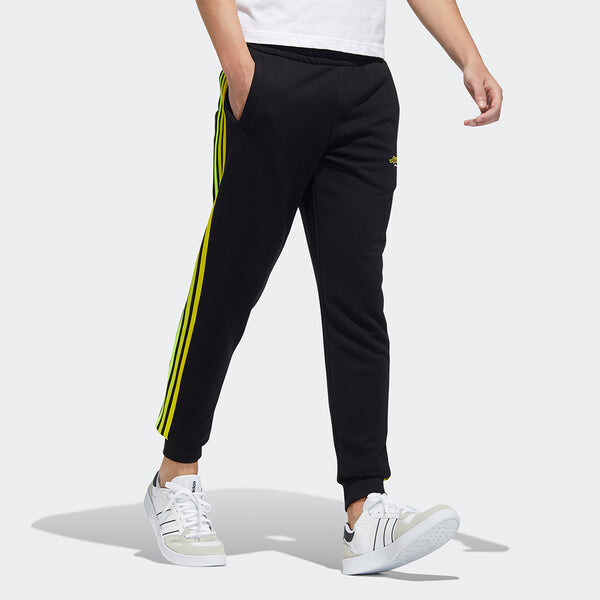 Спортивные штаны adidas neo M Fav Knt Tp 1 Casual Sports Bundle Feet Long Pants Black, черный — фото 4