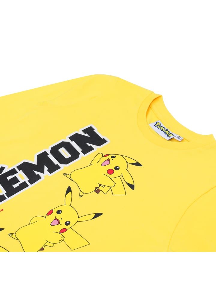 Рубашка с длинными рукавами Pokemon для мальчиков, пуловер желтого цвета Pokémon — фото 3