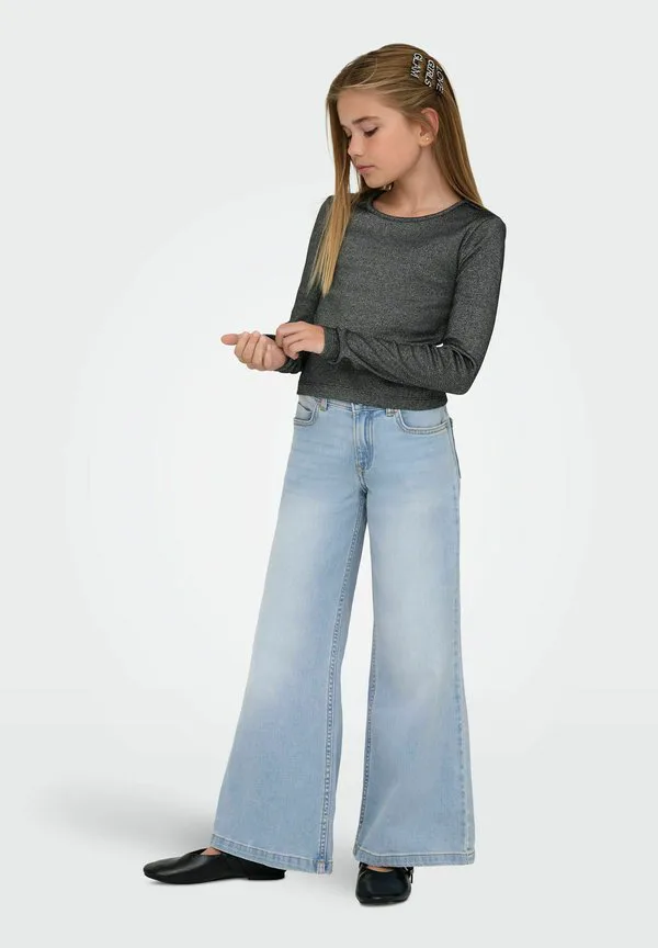 Расклешенные джинсы mit weitem kogcalifornia mittlere taille Only Girls, Light Blue Denim
