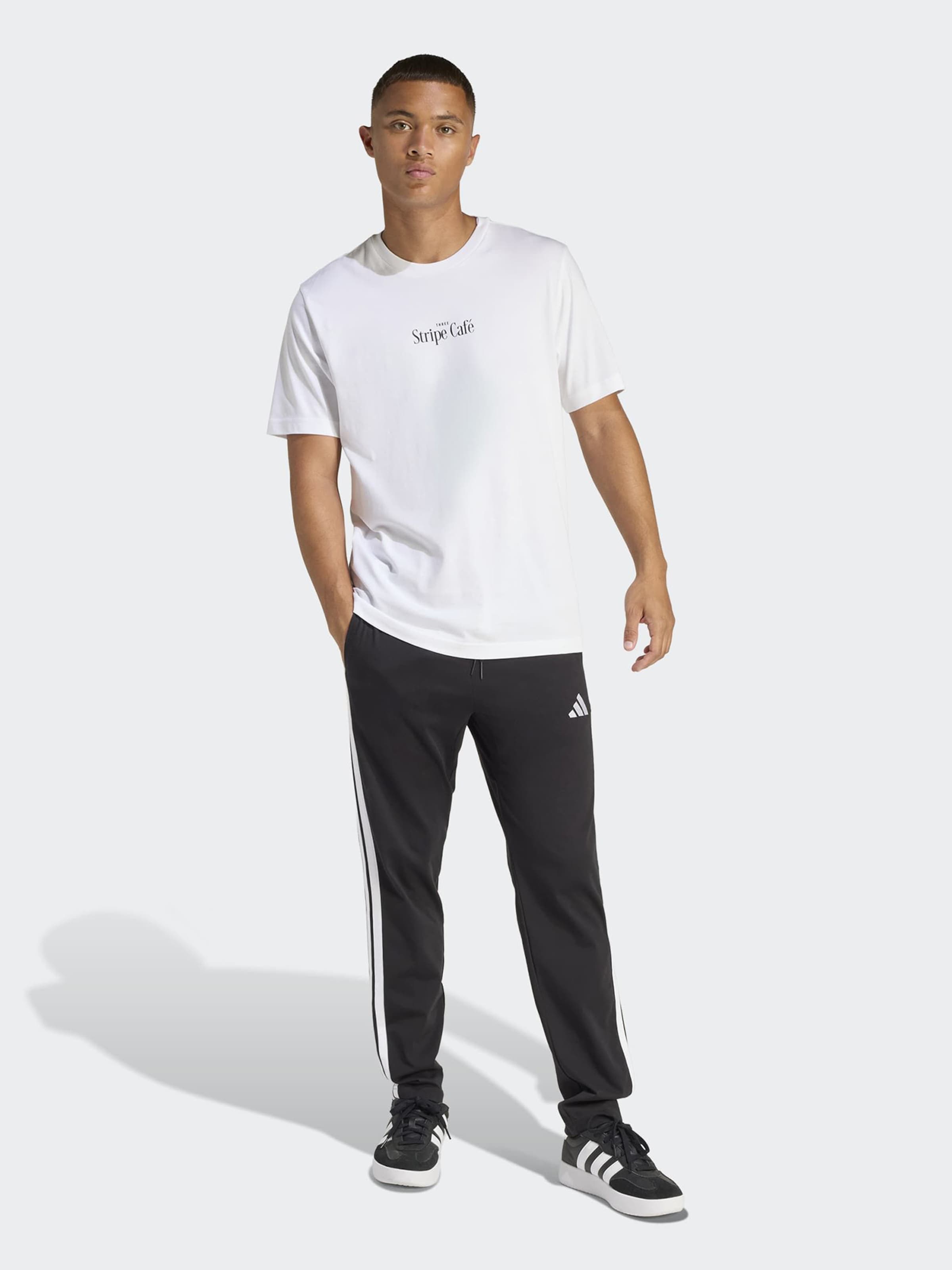 Adidas Sportswear Футболка для тренировок 'DONUT BOX' в белом цвете — фото 3