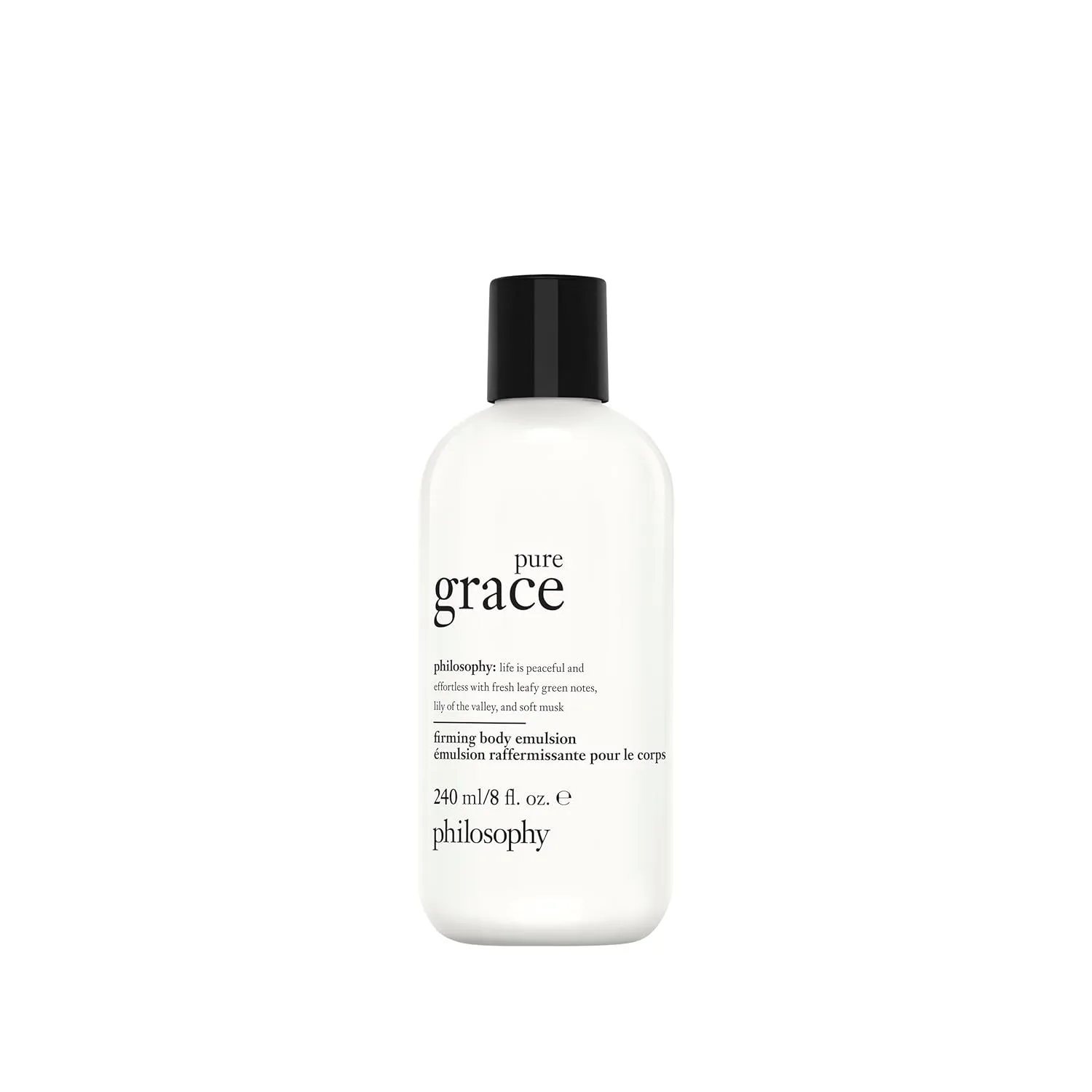 Укрепляющая эмульсия для тела Philosophy Pure Grace - роскошный ароматизированный лосьон для тела - с маслом ши и натуральными маслами для быстрого увлажнения - кожа становится мягкой и гладкой 237 мл