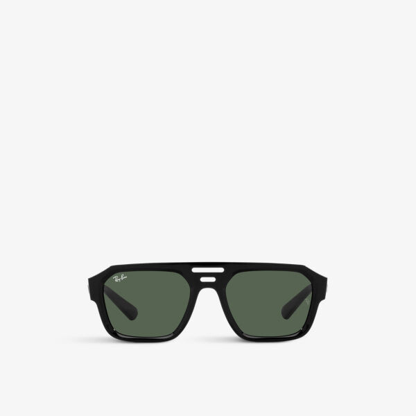 

RB4397 солнцезащитные очки Corrigan из ацетата в граненой оправе Ray-Ban, черный