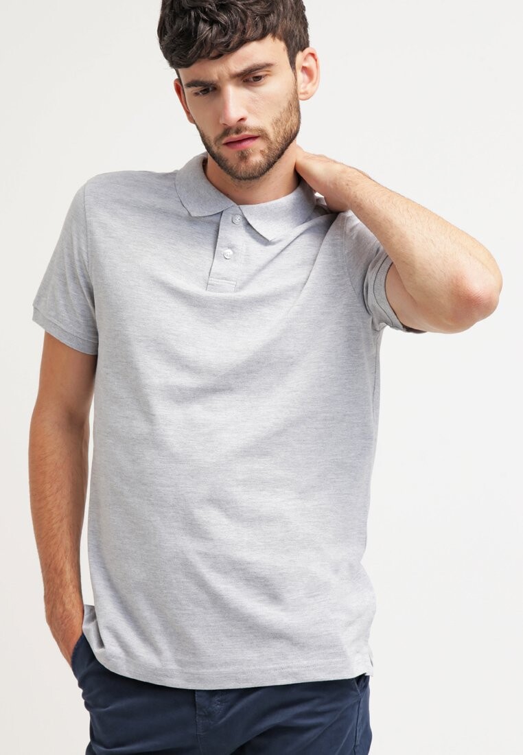 

Polo BASIC Pier One, светло-серый меланж