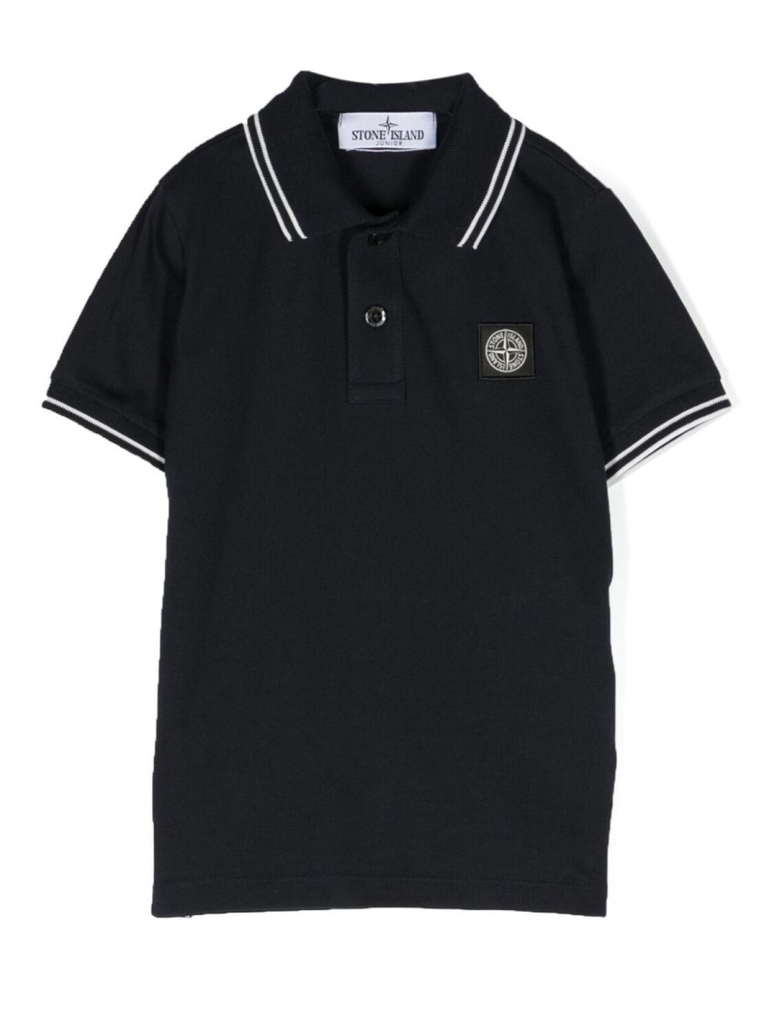 

Stone Island Junior рубашка поло с нашивкой Compass, синий