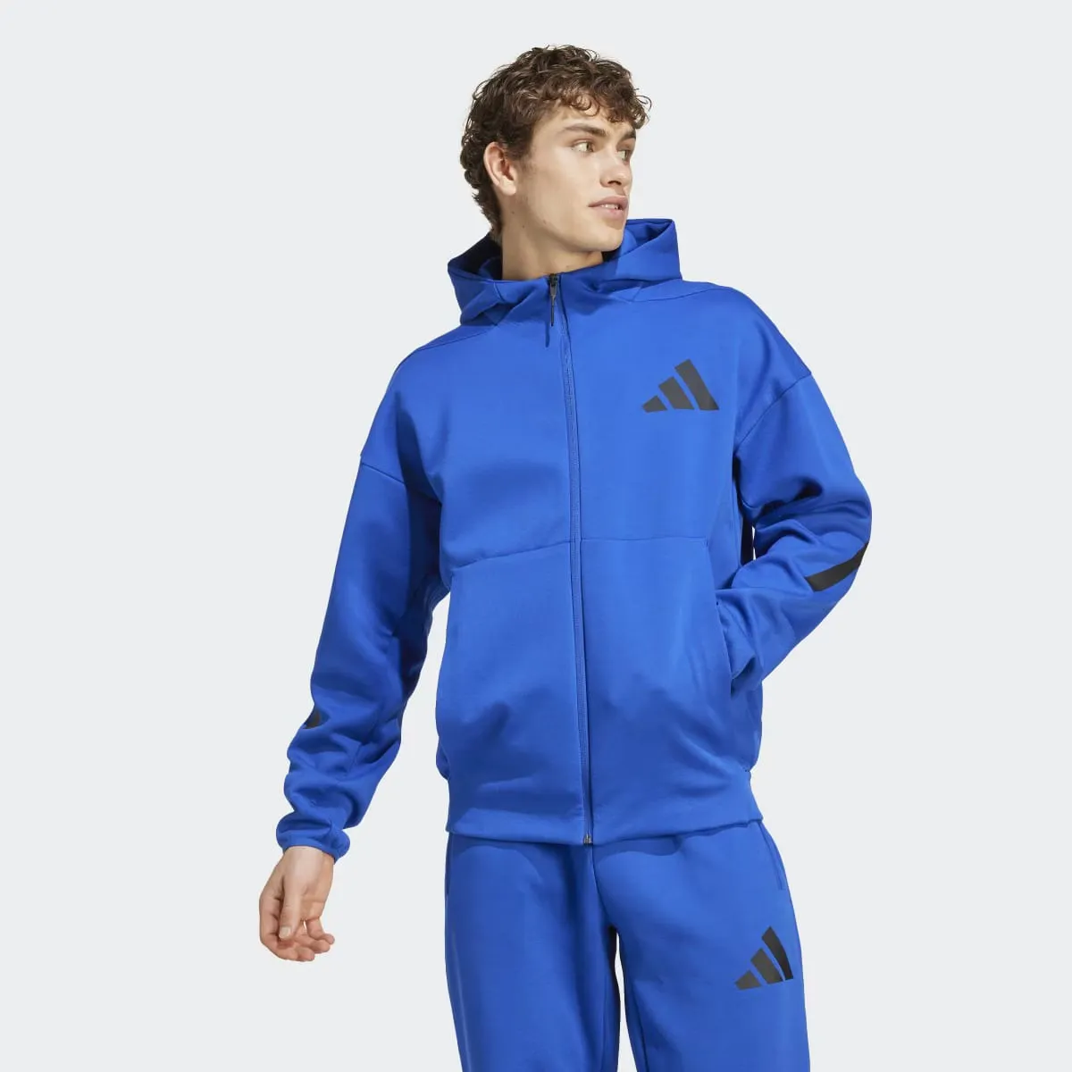 

Adidas ZNE Новая мужская толстовка, синий