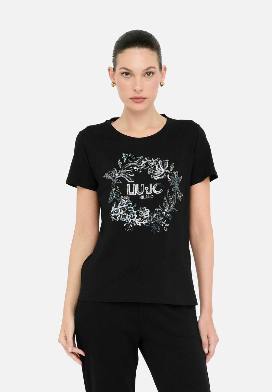 

Футболка LIU JO BETTER, Black, Черный, Футболка LIU JO BETTER, Black