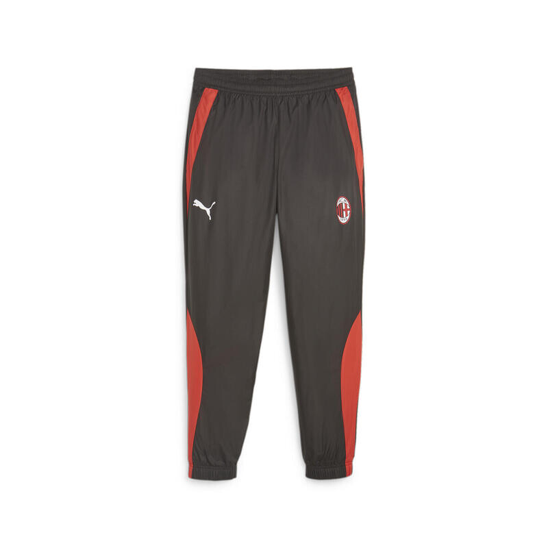 

Тканые предматчевые футбольные брюки AC Milan PUMA Black For All Time Red