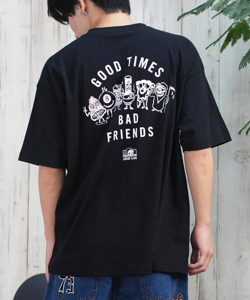 

LURKING CLASS Футболка с коротким рукавом, принт на спине, Murasaki Sports, черный