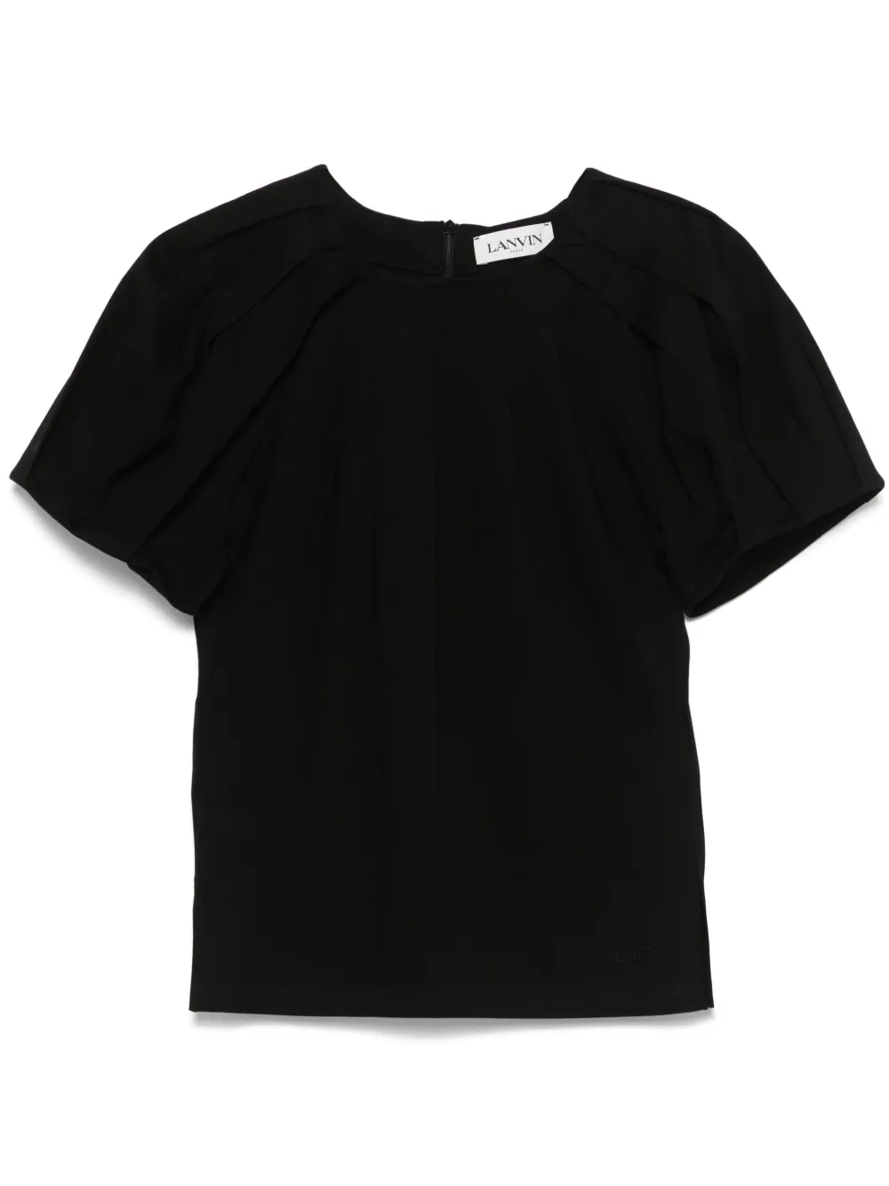 

Футболка со складками Lanvin, черный