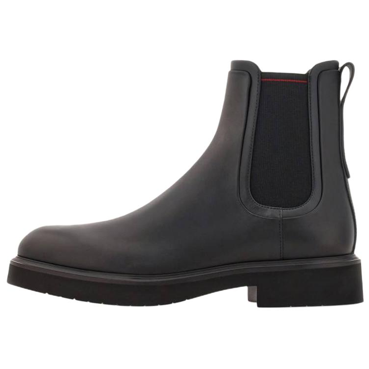 

Ferragamo Короткие мужские ботинки челси, черные