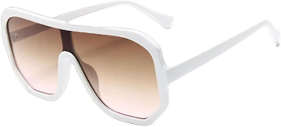 

Винтажные солнцезащитные очки для женщин, солнцезащитные очки-козырьки для мужчин, большие футуристические солнцезащитные очки-пилотки в стиле 90-х WNCKSQ, C8