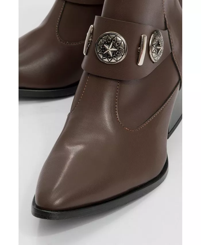 Ботинки Kenda с пряжкой и блочным каблуком Prologue Shoes, коричневый — фото 2