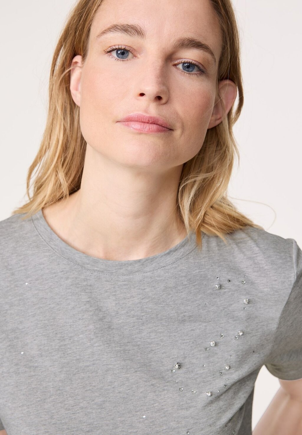 

Футболка с принтом 1/2 ARM MIT STEINCHENDEKOR Gerry Weber, серый