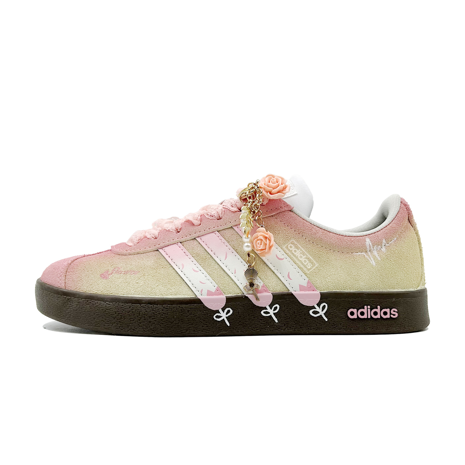 

Adidas Neo ВЛ Корт 2.0 скейтборд обувь унисекс лоу-топ розовый - розовый, цвет Pink