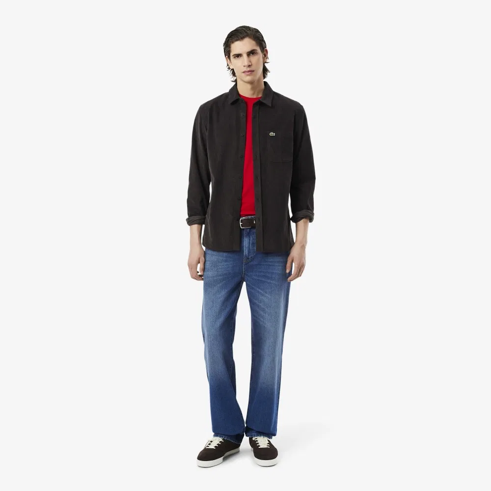 Мужские джинсы Straight Fit синие от Lacoste — фото 2