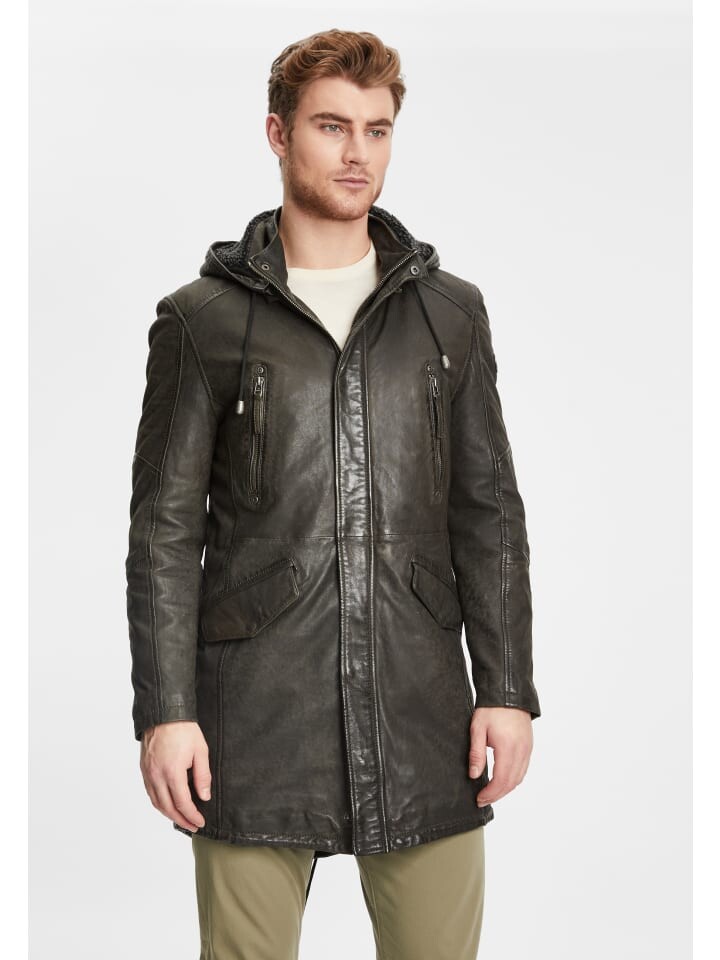 

Кожаная куртка Gipsy Lederjacke GMEsmond LCOUNTV W, оливковый