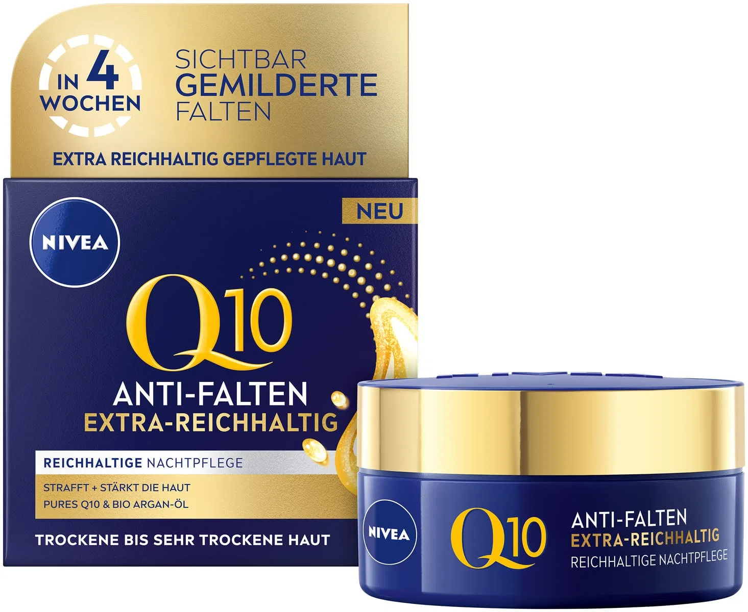Крем для лица Nivea — Экстра-насыщенный ночной против морщин Q10 от, 50 мл