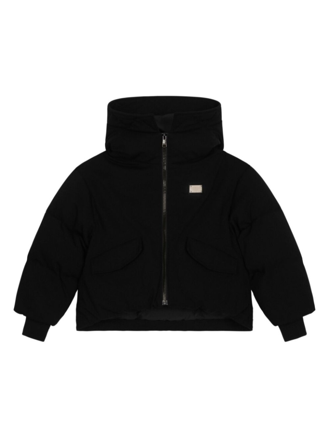 

Dolce & Gabbana Kids пуховик с логотипом, черный