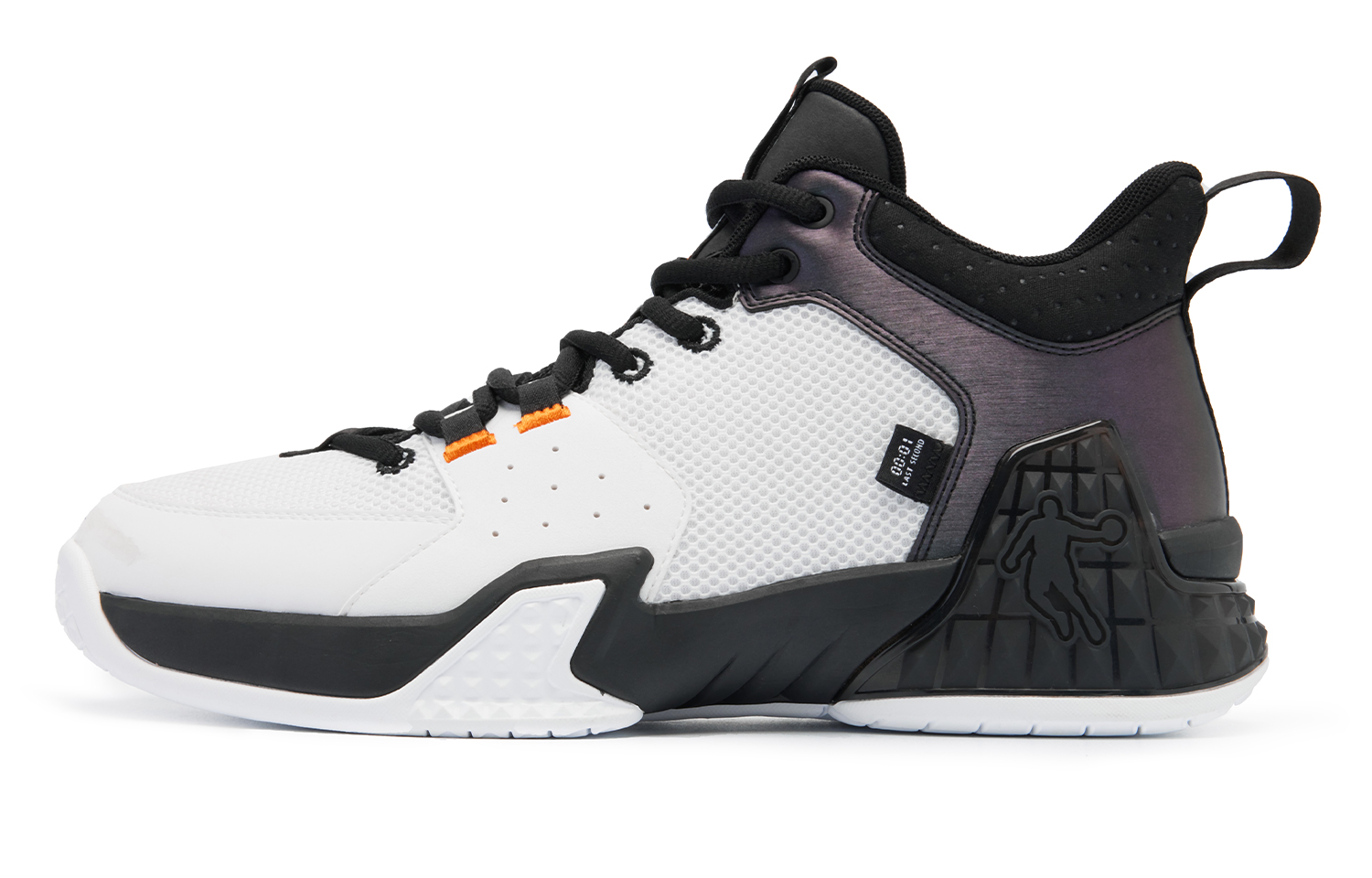 

QIAODAN Кроссовки баскетбольные Kill Shot 1.0 мужские низкие Jordan White Black, цвет Jordan White Black