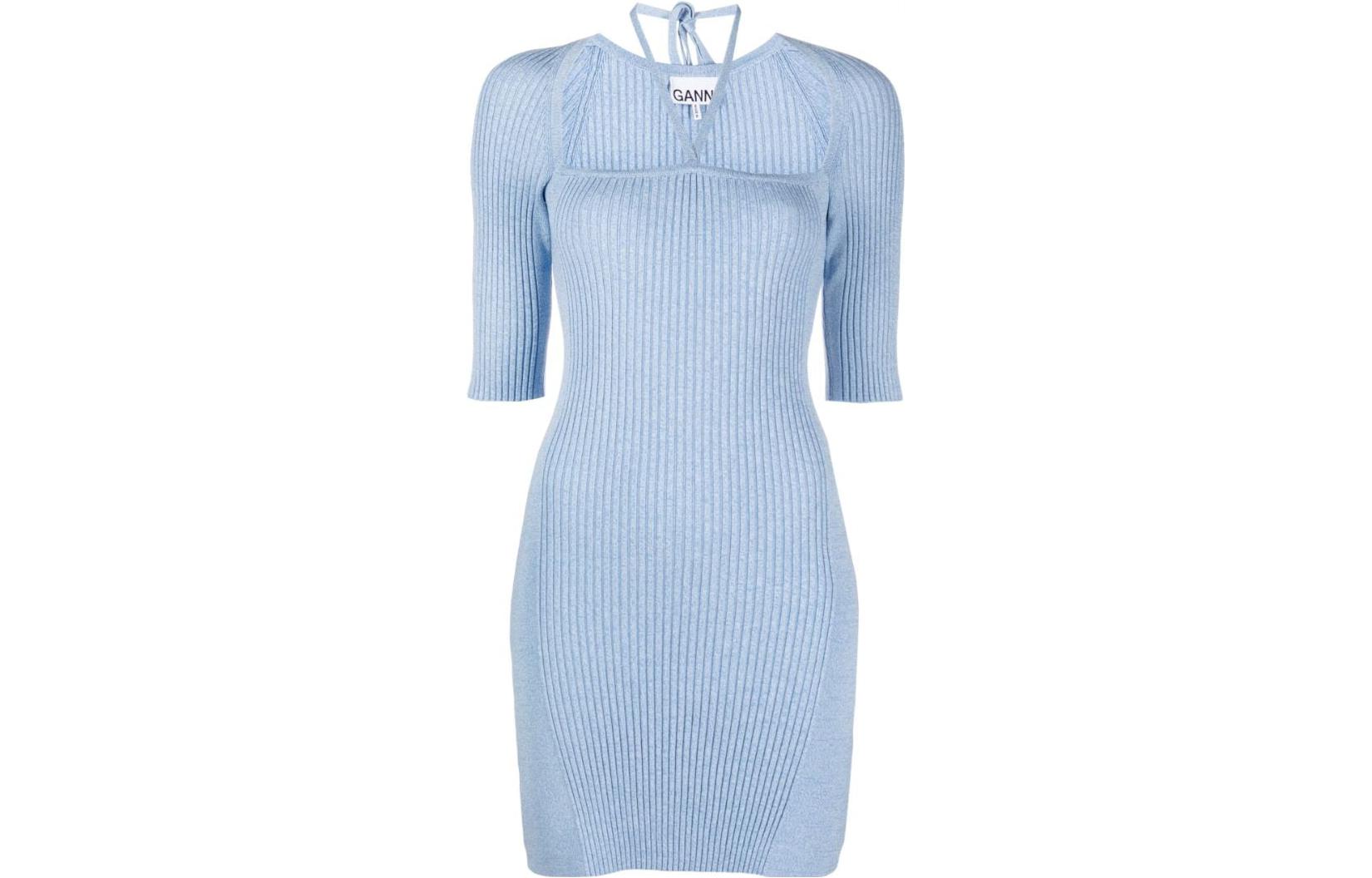 

Футболка с коротким рукавом GANNI, синяя