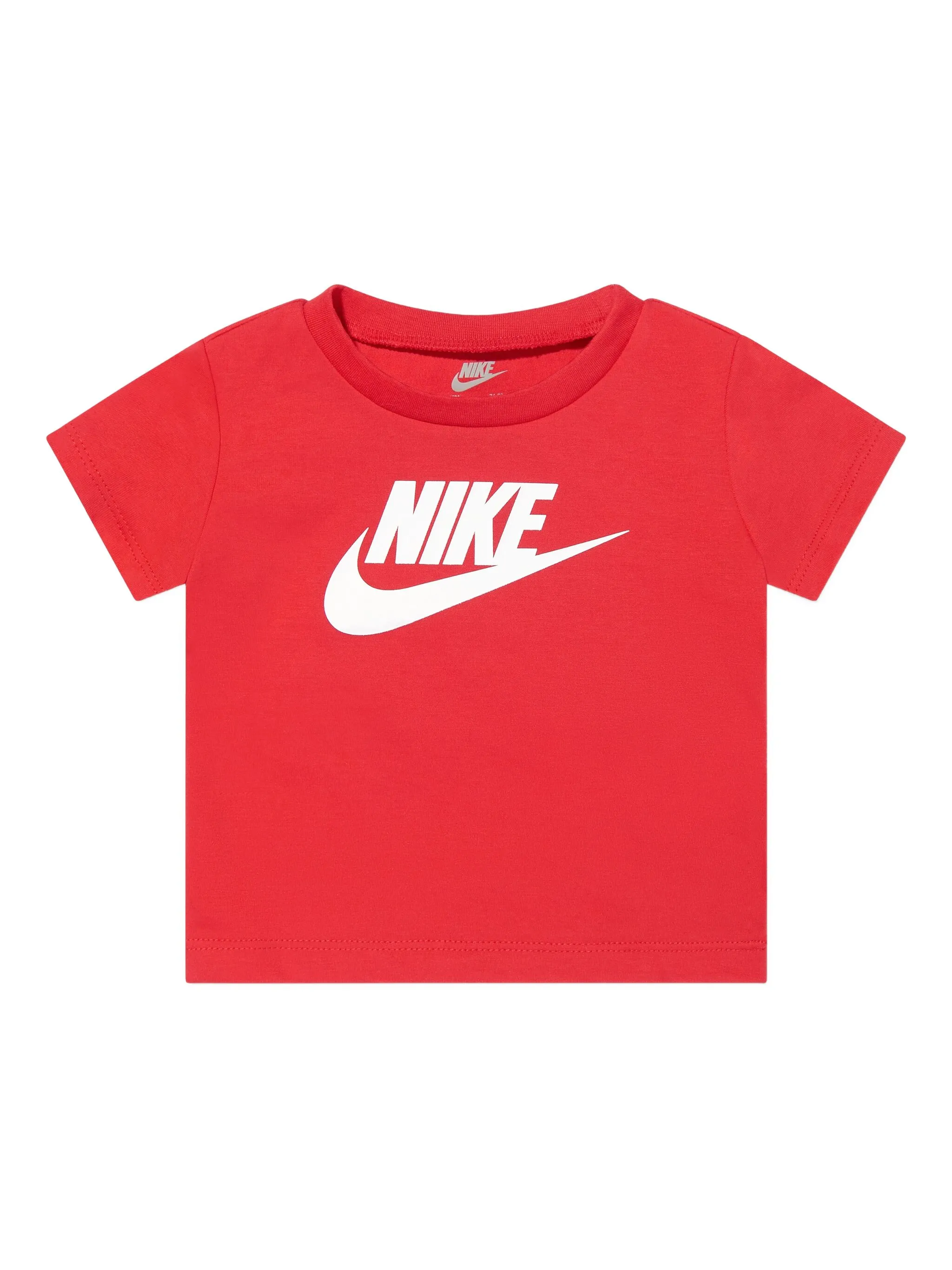 Комплект из футболки и шортов с логотипом Swoosh Nike Kids, красный — фото 3