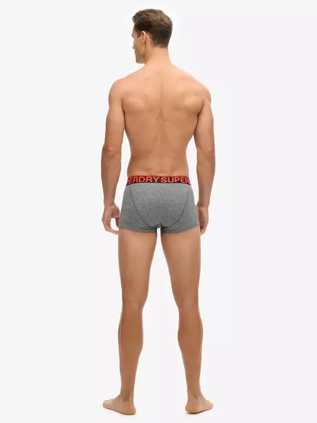 Трусы, комплект из 3 штук, черные/ярко-оранжевые Superdry — фото 2