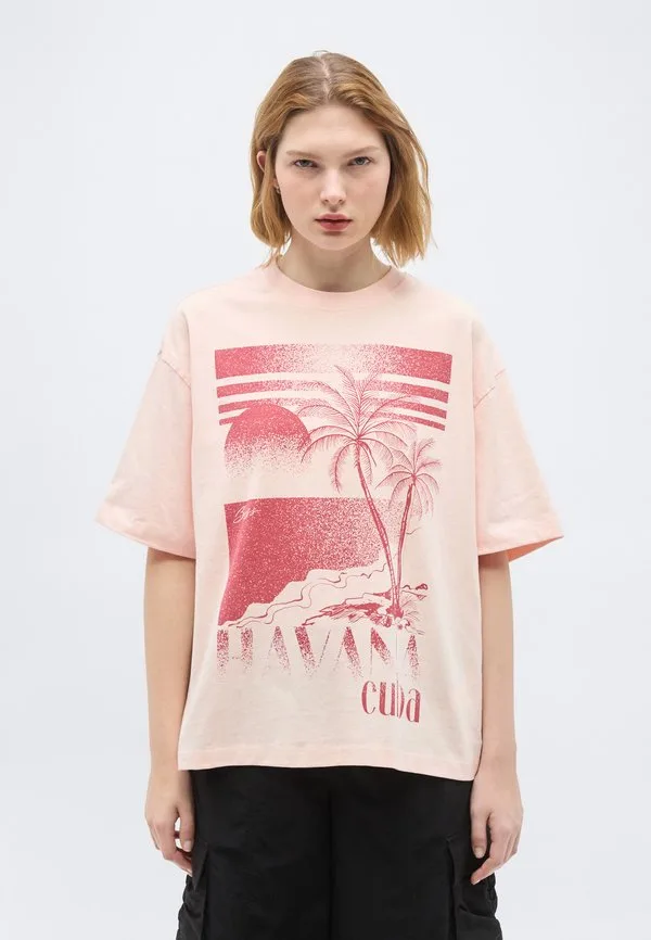 Футболка с принтом eboys Boss, Light Pastel Pink — фото 3