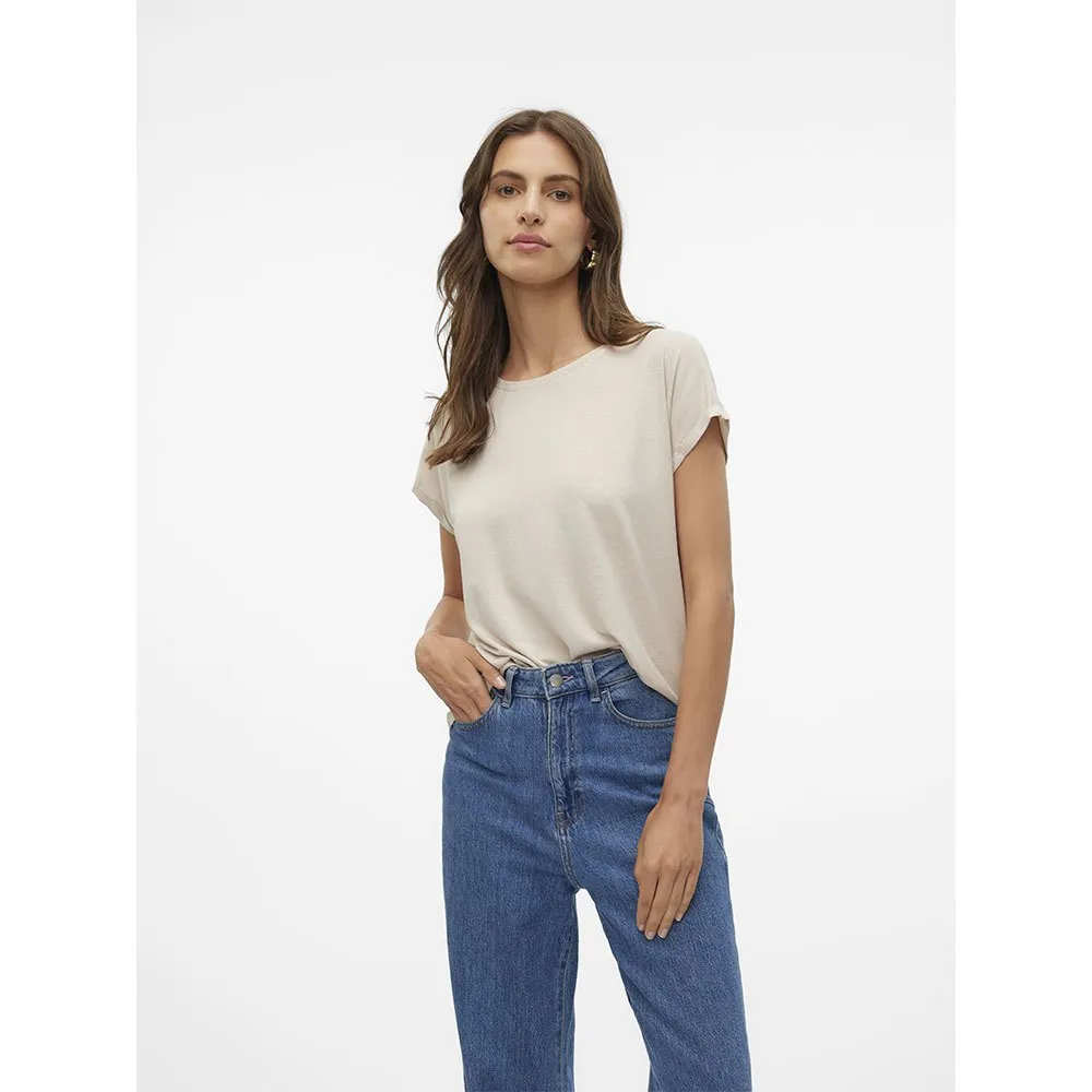 

Футболка с коротким рукавом Vero Moda Lava Plain Lurex Strip, белый