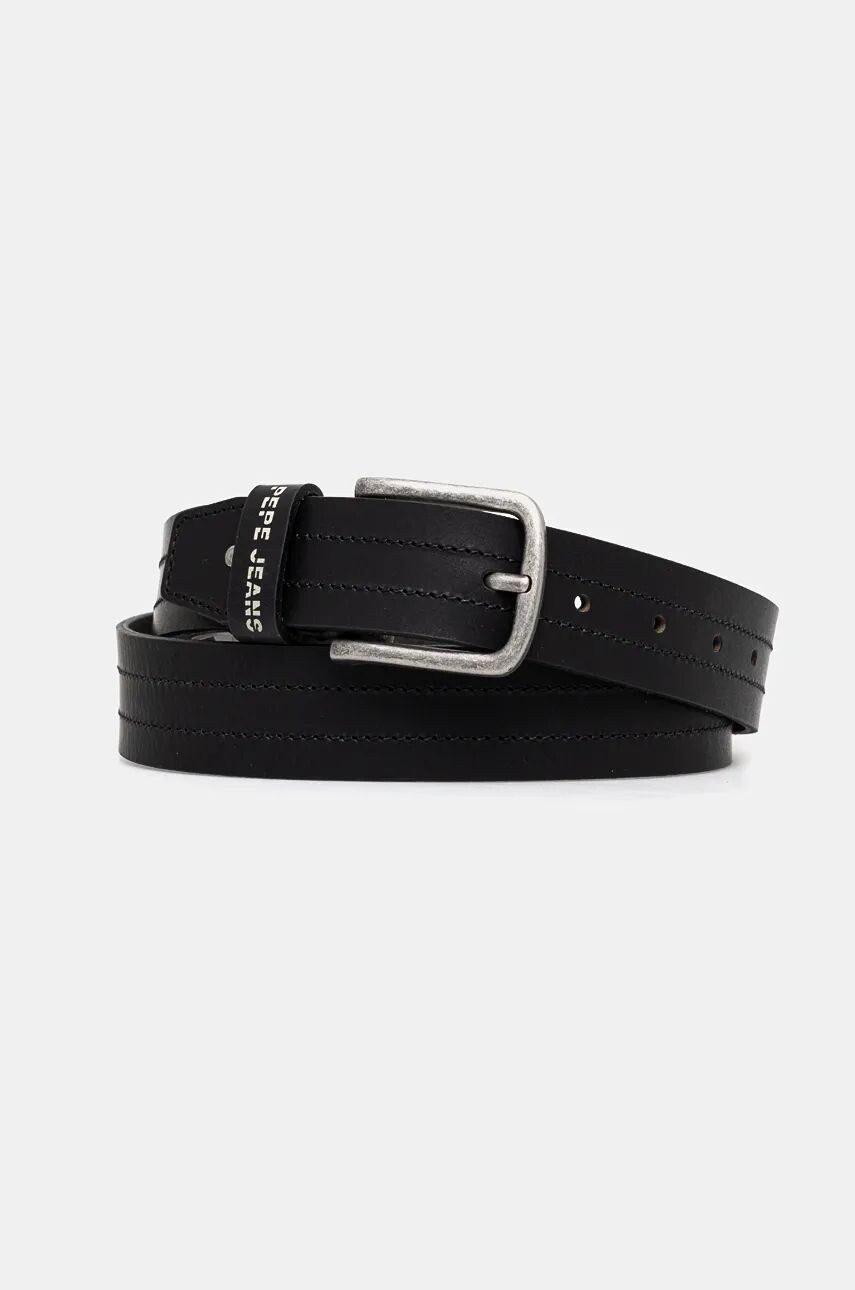 

Кожаный ремень Pepe Jeans ELMER BELT, черный