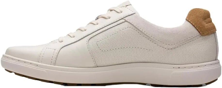Кружевные кроссовки Clarks Mapstone Weißes Leder EU, белый — фото 2