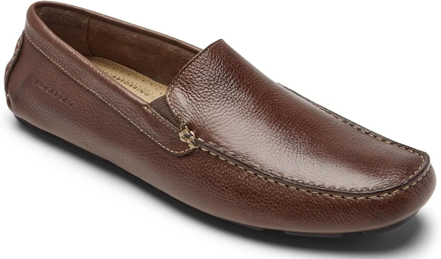 Мужские венецианские лоферы Rockport Rhyder, Mahogany — фото 2